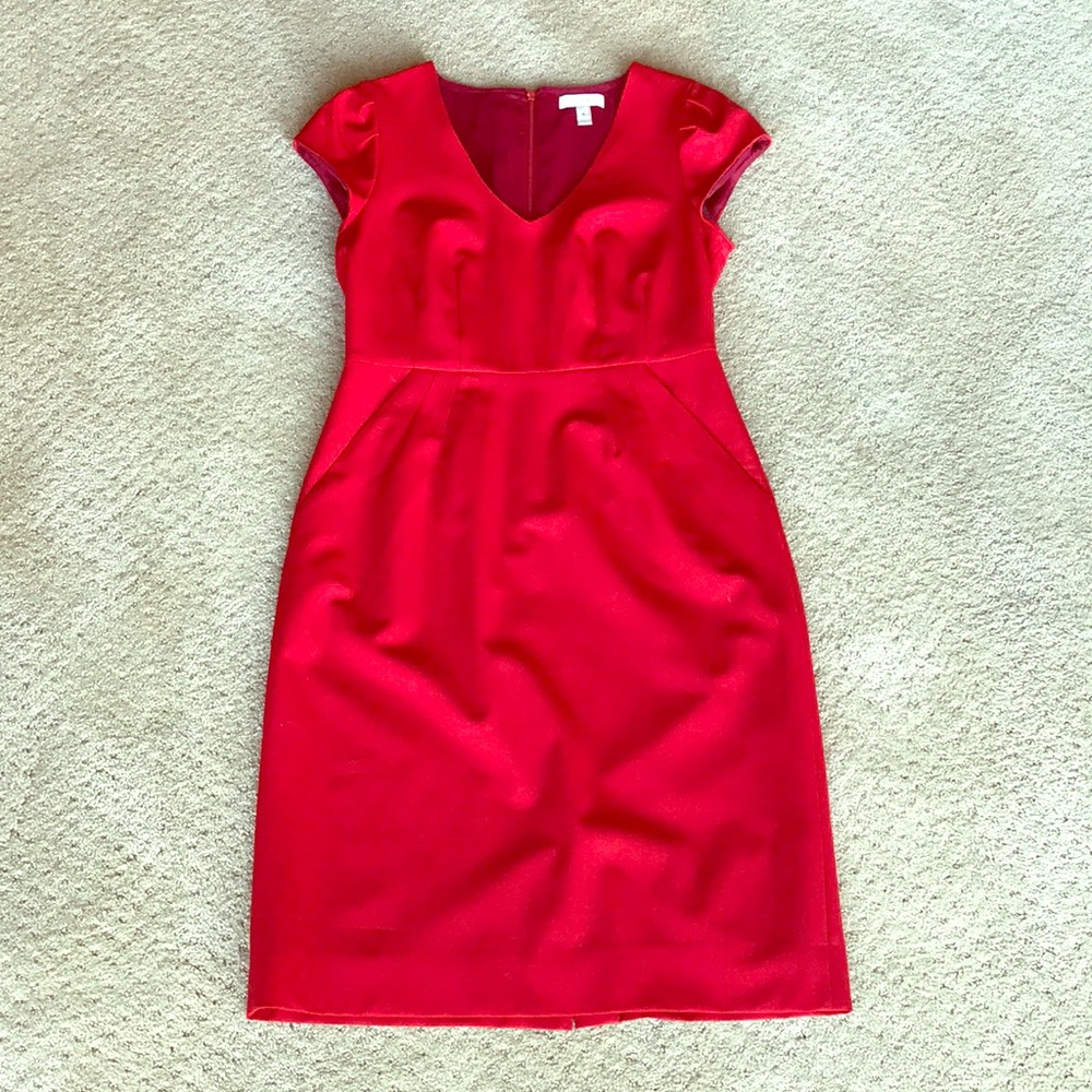 Red cocktail dress